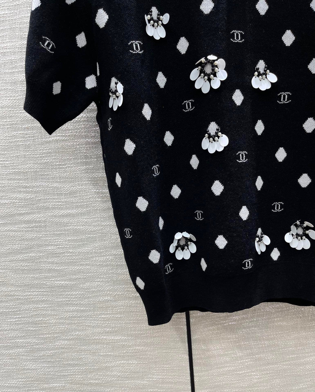 Chanel Embroidered Cashmere Shirt SS2023