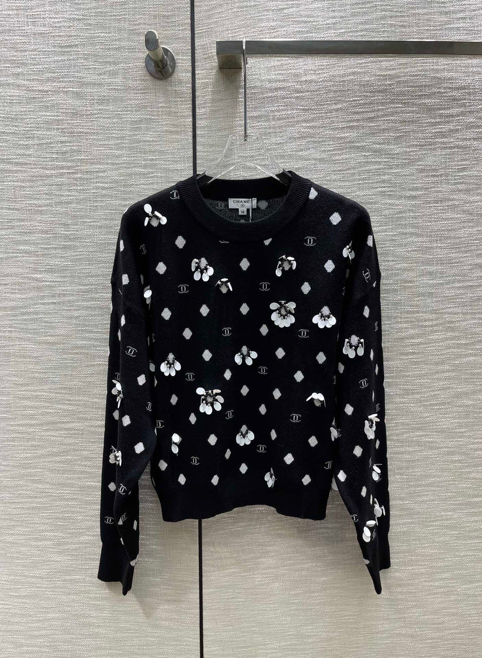 Chanel Embroidered Cashmere Sweater  SS2023