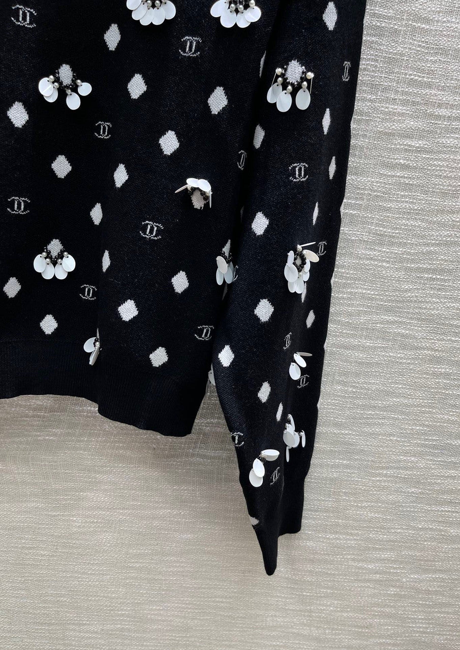 Chanel Embroidered Cashmere Sweater  SS2023