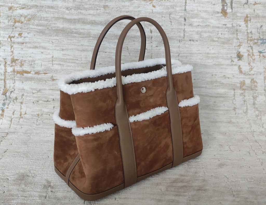 [Exclusive] Hermès Garden Party 36 Limited Edition Teddy Shearling Bag
