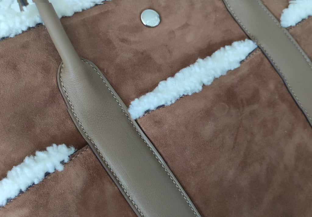[Exclusive] Hermès Garden Party 36 Limited Edition Teddy Shearling Bag
