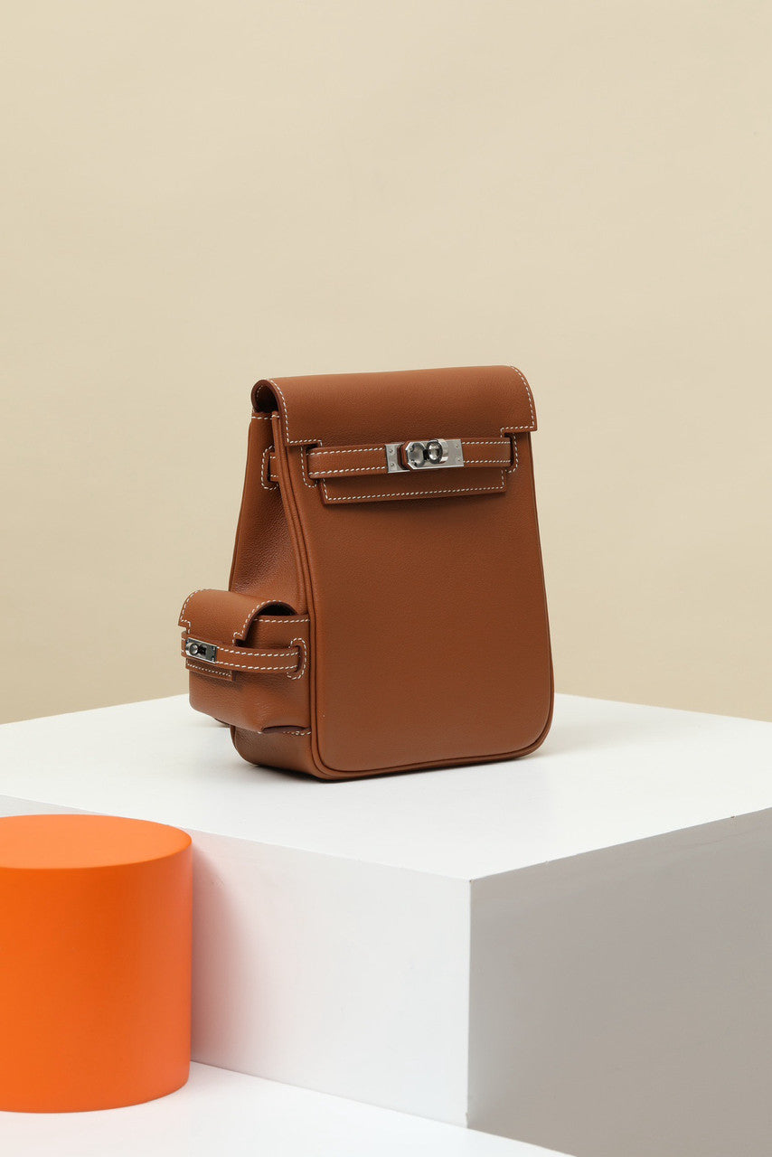 HERMÈS KELLY JUMP BAG GOLD SWIFT LEATHER  PALLADIUM HARDWARE Hermes