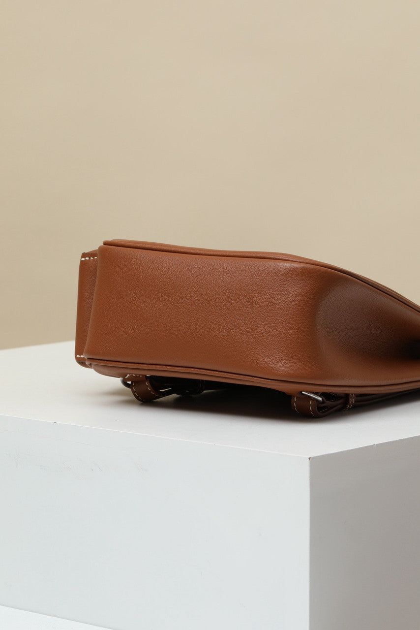 HERMÈS KELLY JUMP BAG GOLD SWIFT LEATHER  PALLADIUM HARDWARE Hermes