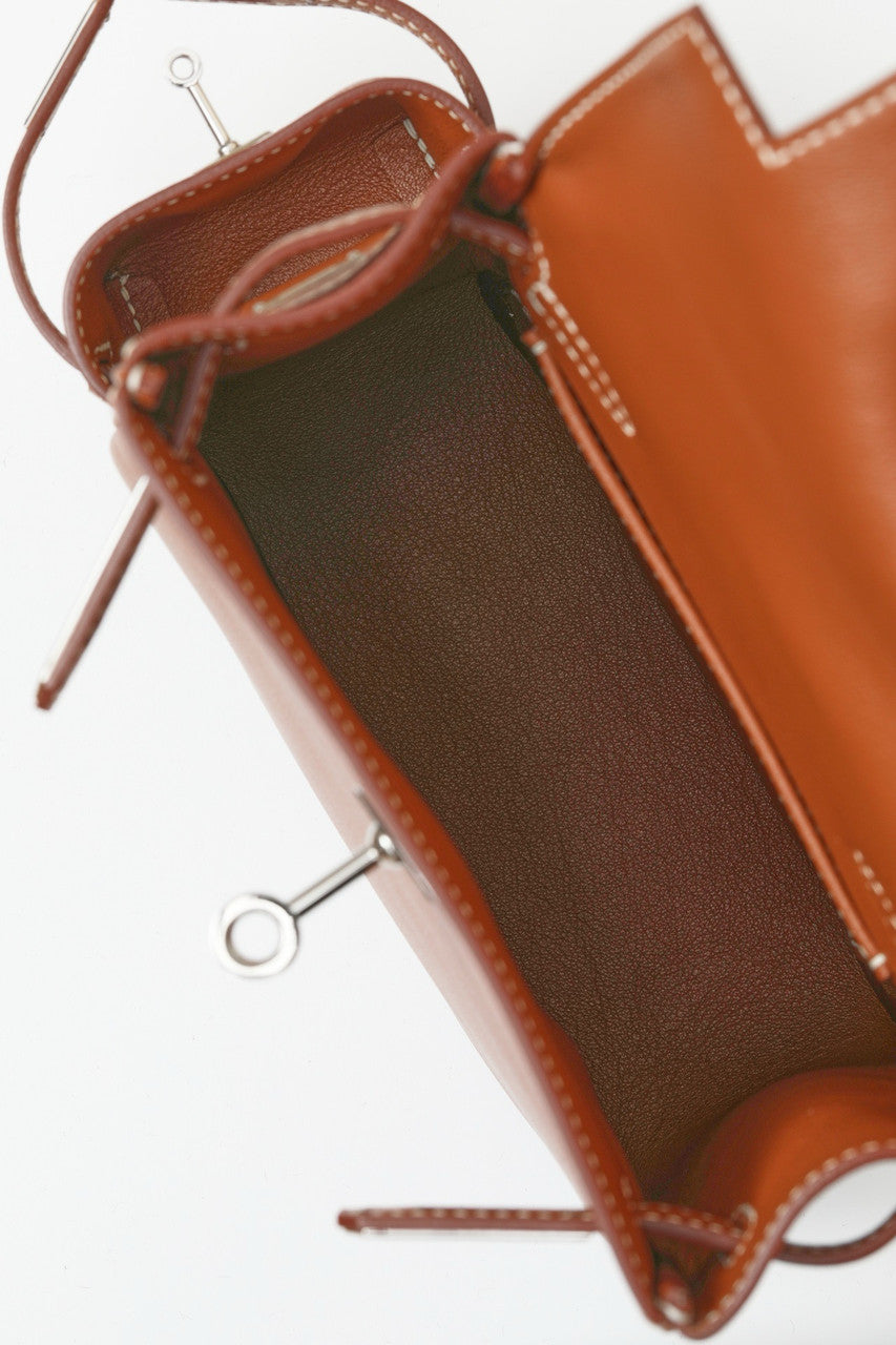 HERMÈS KELLY JUMP BAG GOLD SWIFT LEATHER  PALLADIUM HARDWARE Hermes