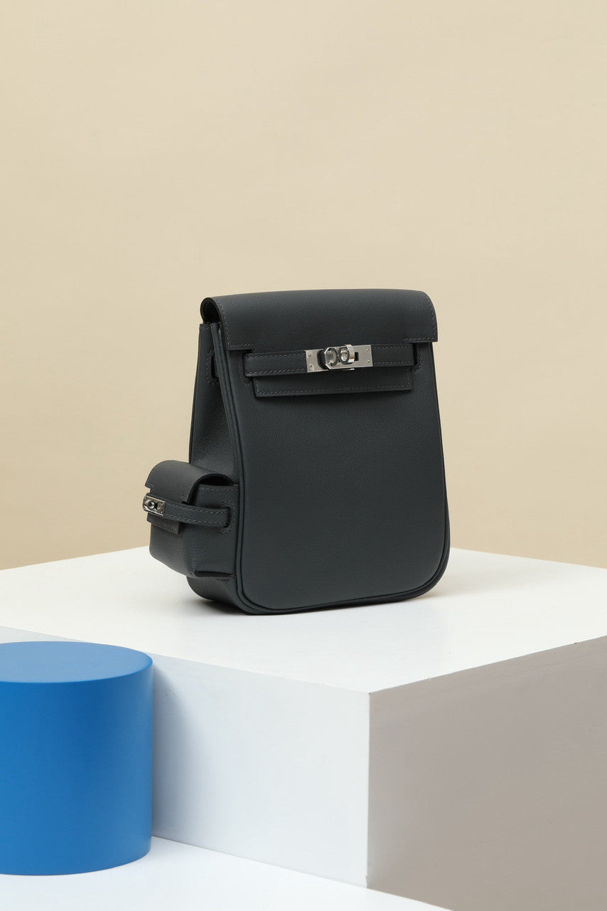 HERMÈS KELLY JUMP BAG GRIS MISTY SWIFT LEATHER  PALLADIUM HARDWARE Hermes