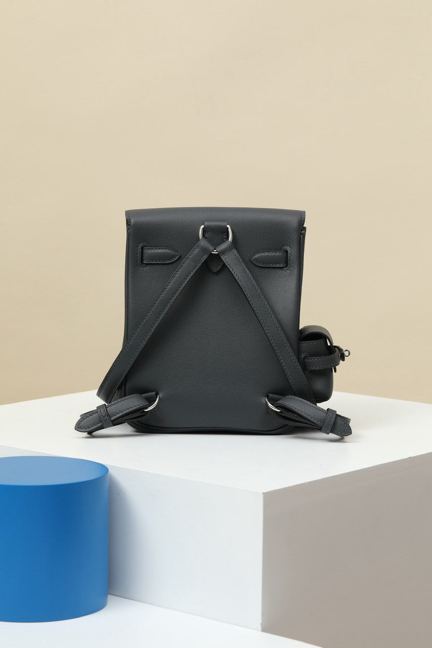 HERMÈS KELLY JUMP BAG GRIS MISTY SWIFT LEATHER  PALLADIUM HARDWARE Hermes