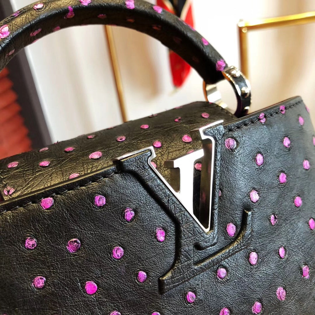 Louis Vuitton CAPUCINES BB Black/Pink