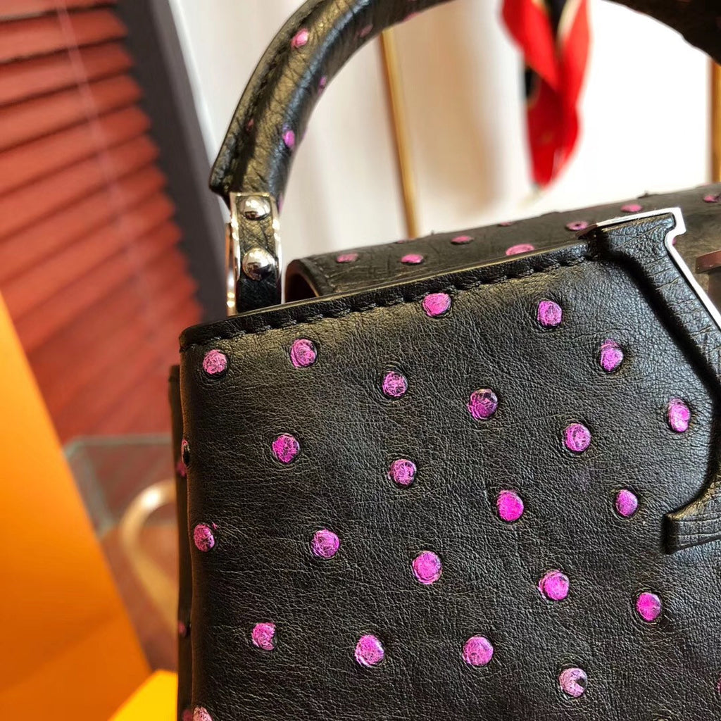 Louis Vuitton CAPUCINES BB Black/Pink