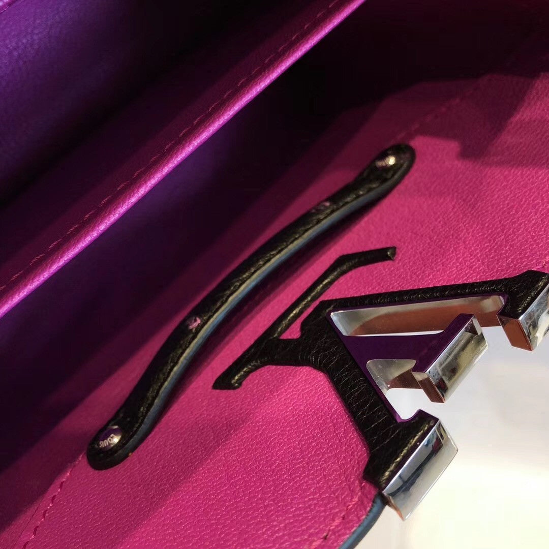 Louis Vuitton CAPUCINES BB Black/Pink