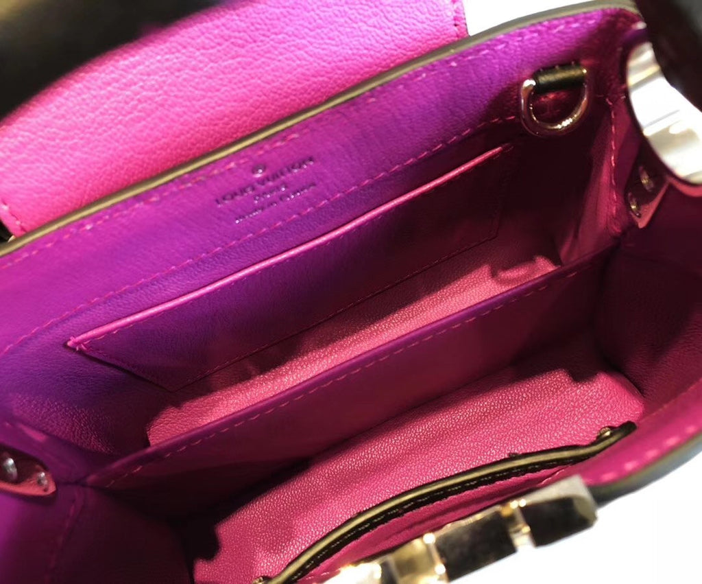Louis Vuitton CAPUCINES BB Black/Pink