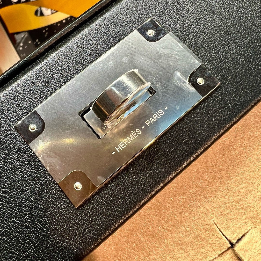 Hermès Mini 24/24 – 21 Bag Black Volupto leather