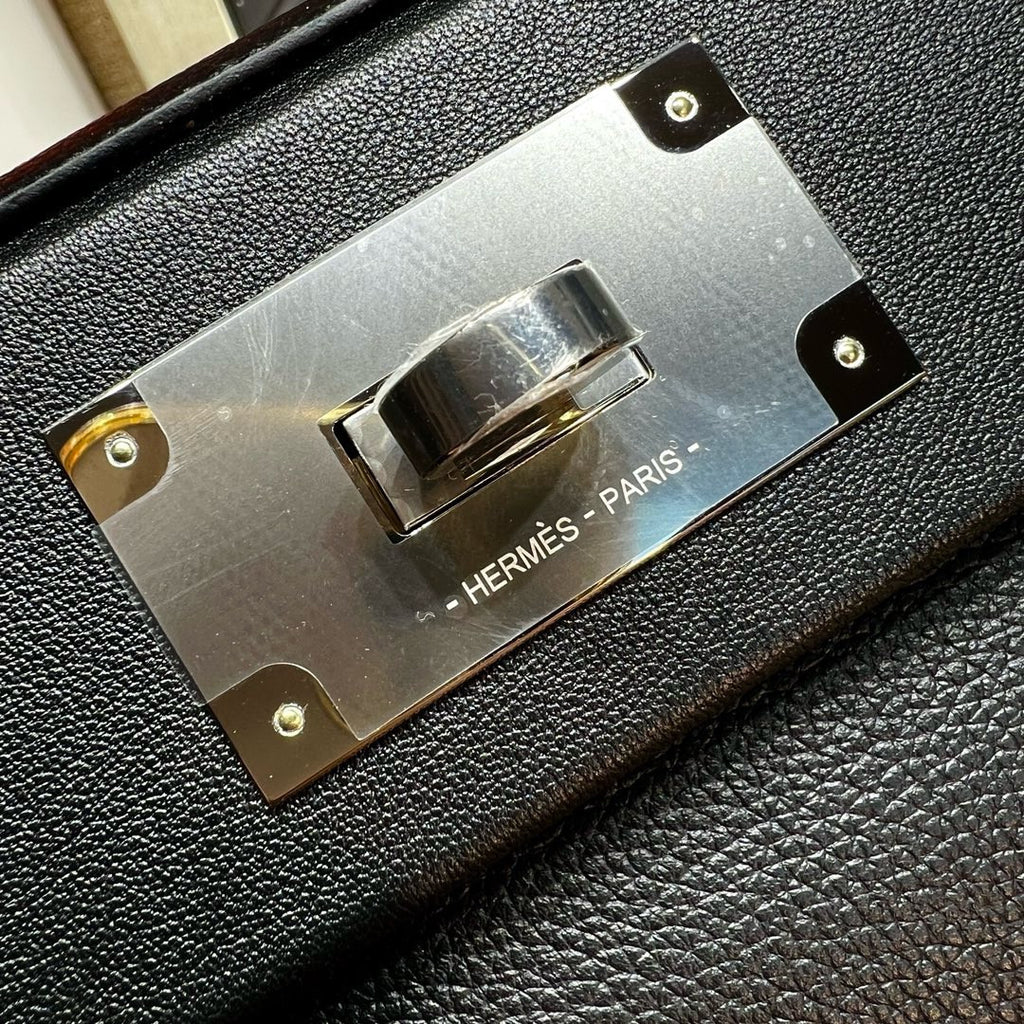 Hermès Mini 24/24 – 21 Bag Black Volupto leather