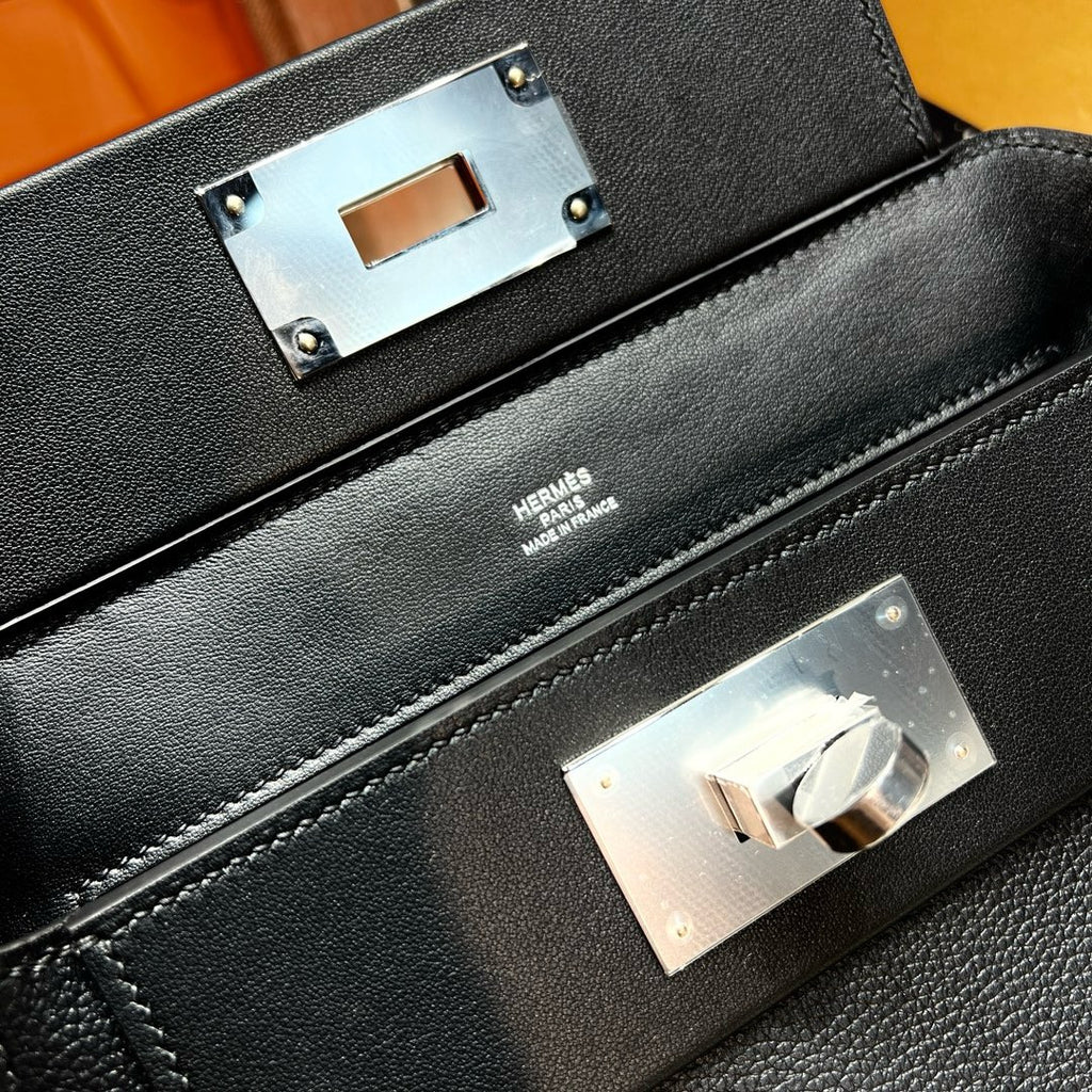 Hermès Mini 24/24 – 21 Bag Black Volupto leather