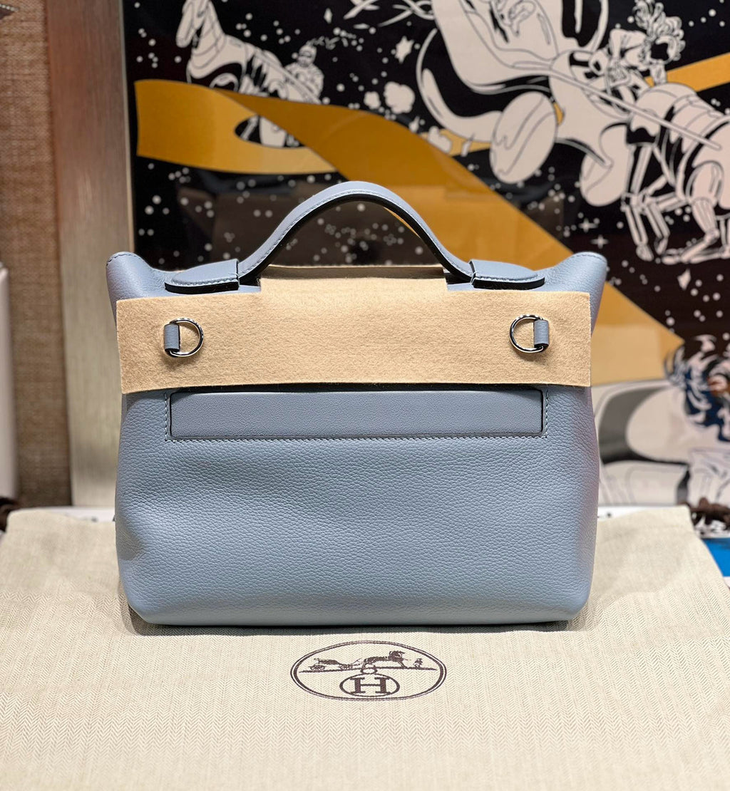 Hermès Mini 24/24 – 21 Bag Celest Volupto leather