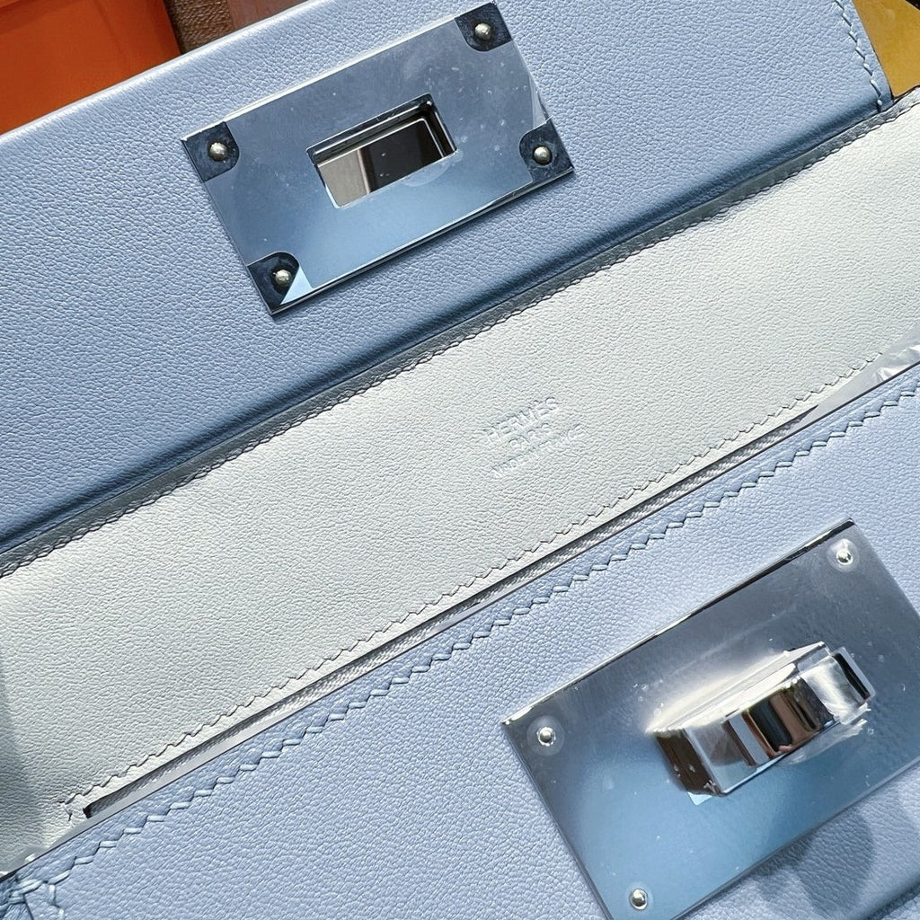 Hermès Mini 24/24 – 21 Bag Celest Volupto leather