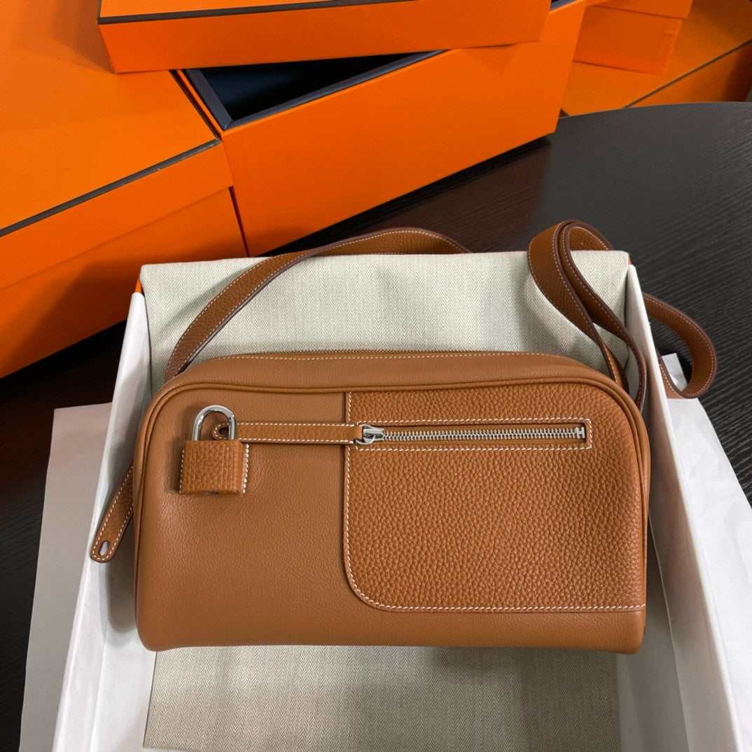 Hermes Evercolor Nouveau On Body Bag Gold Hermes