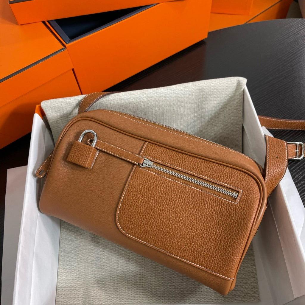 Hermes Evercolor Nouveau On Body Bag Gold Hermes