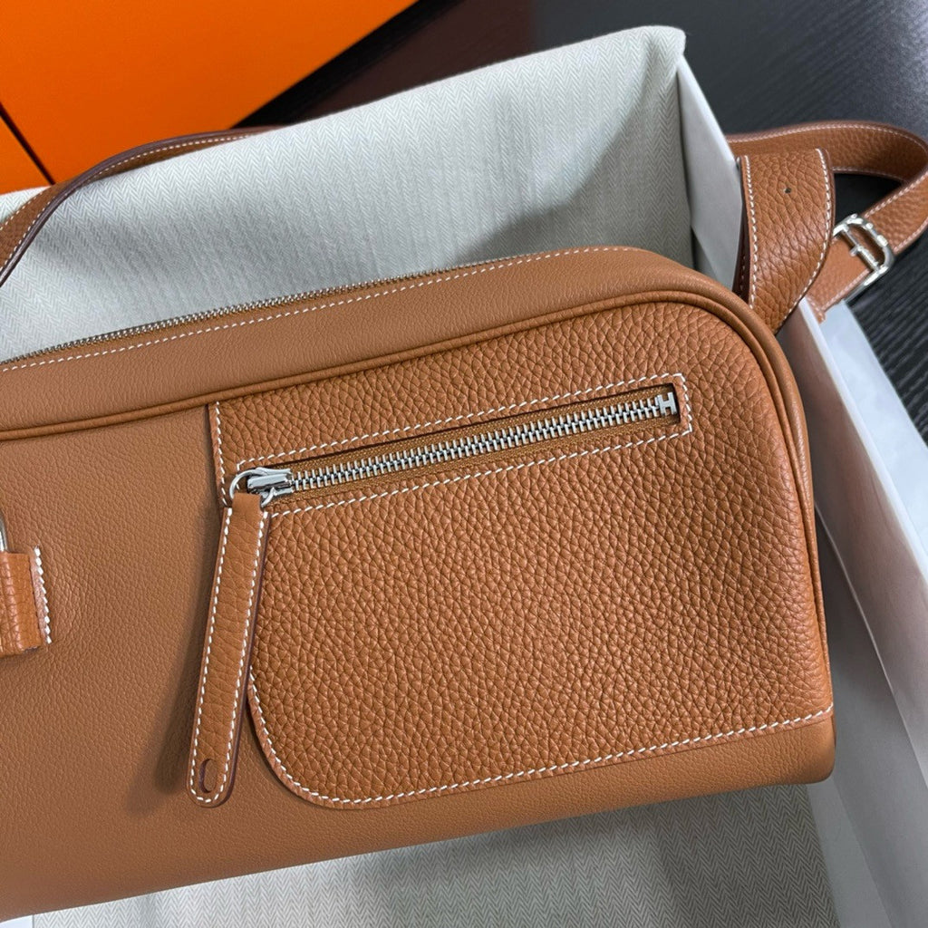 Hermes Evercolor Nouveau On Body Bag Gold Hermes