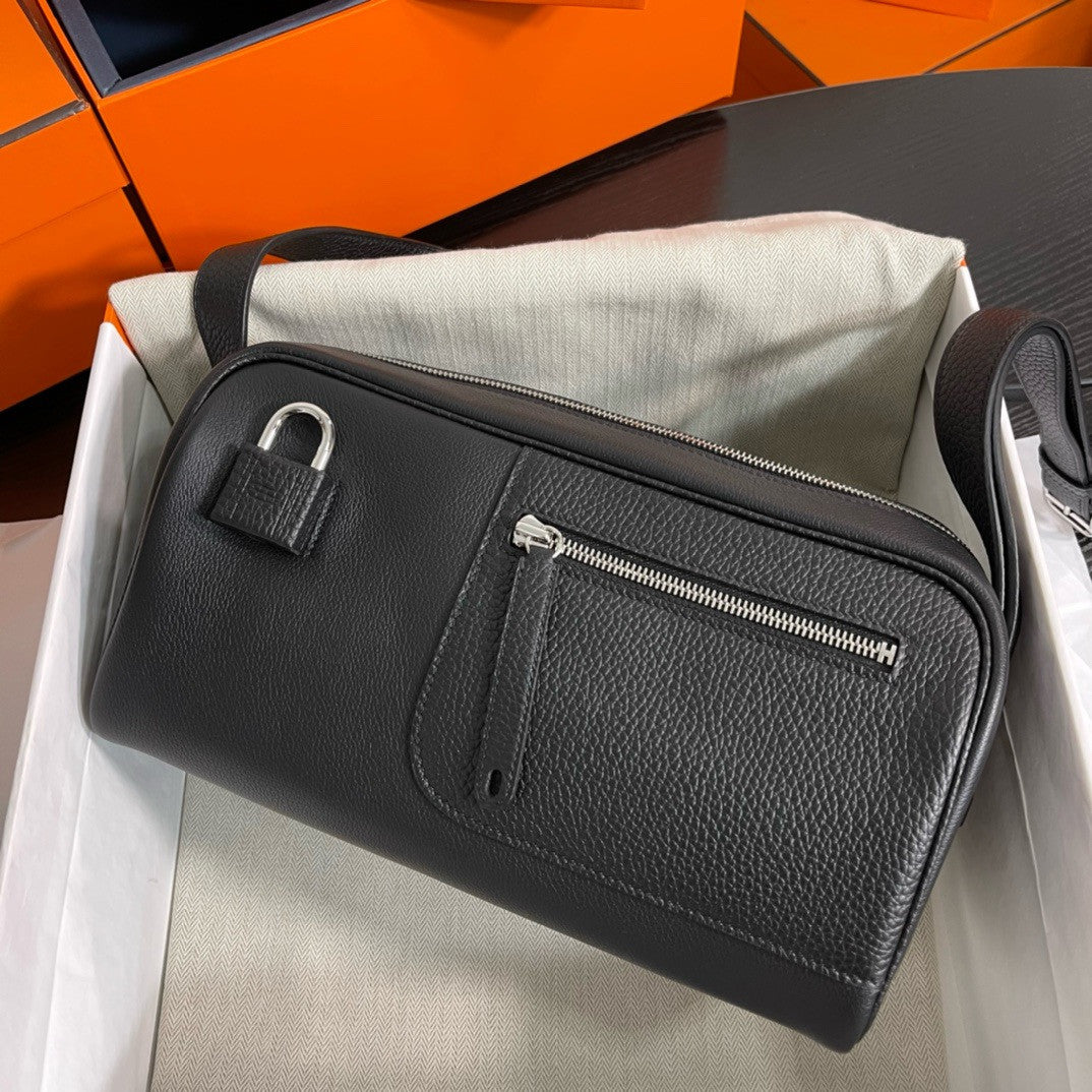 Hermes Evercolor Nouveau On Body Bag Black Hermes