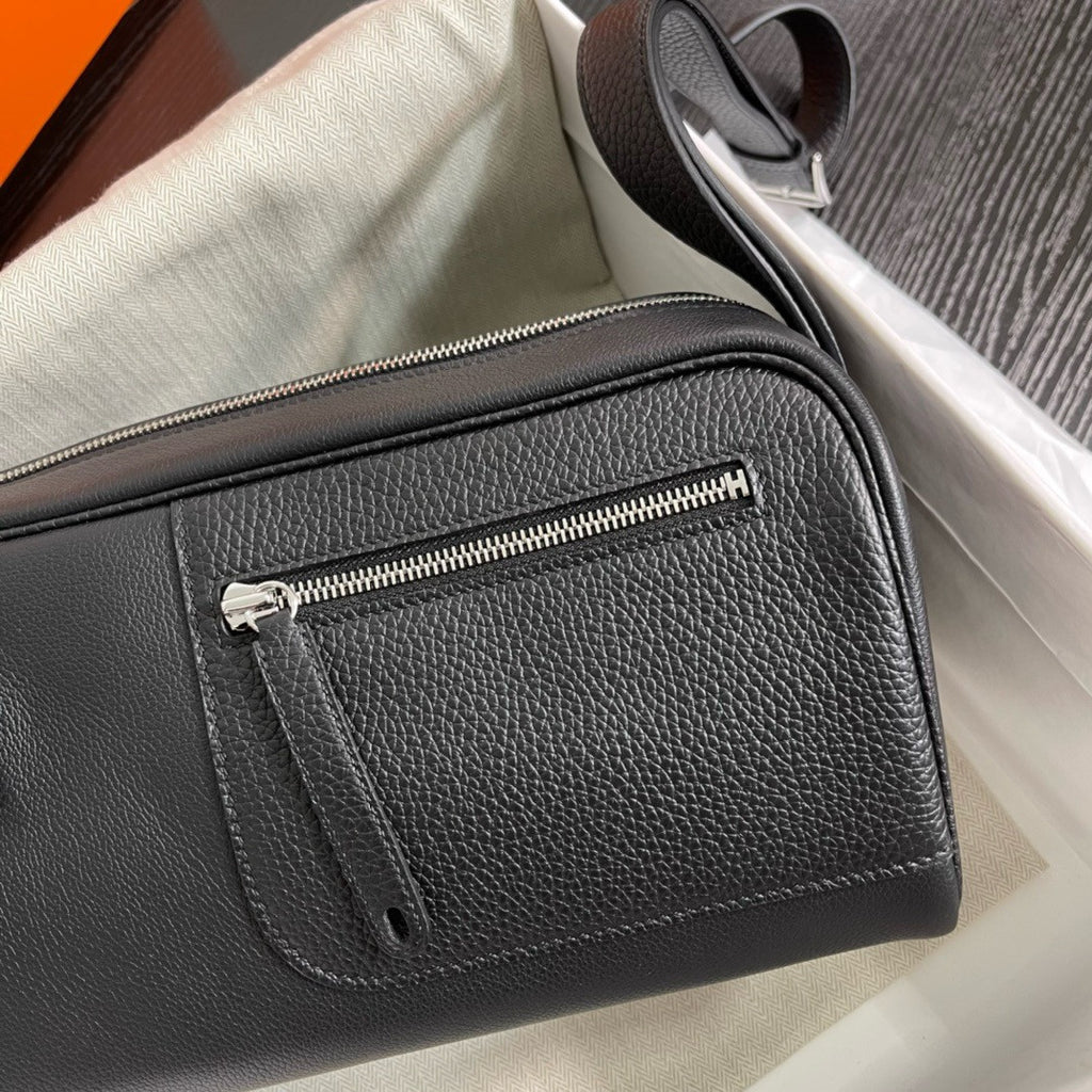 Hermes Evercolor Nouveau On Body Bag Black Hermes