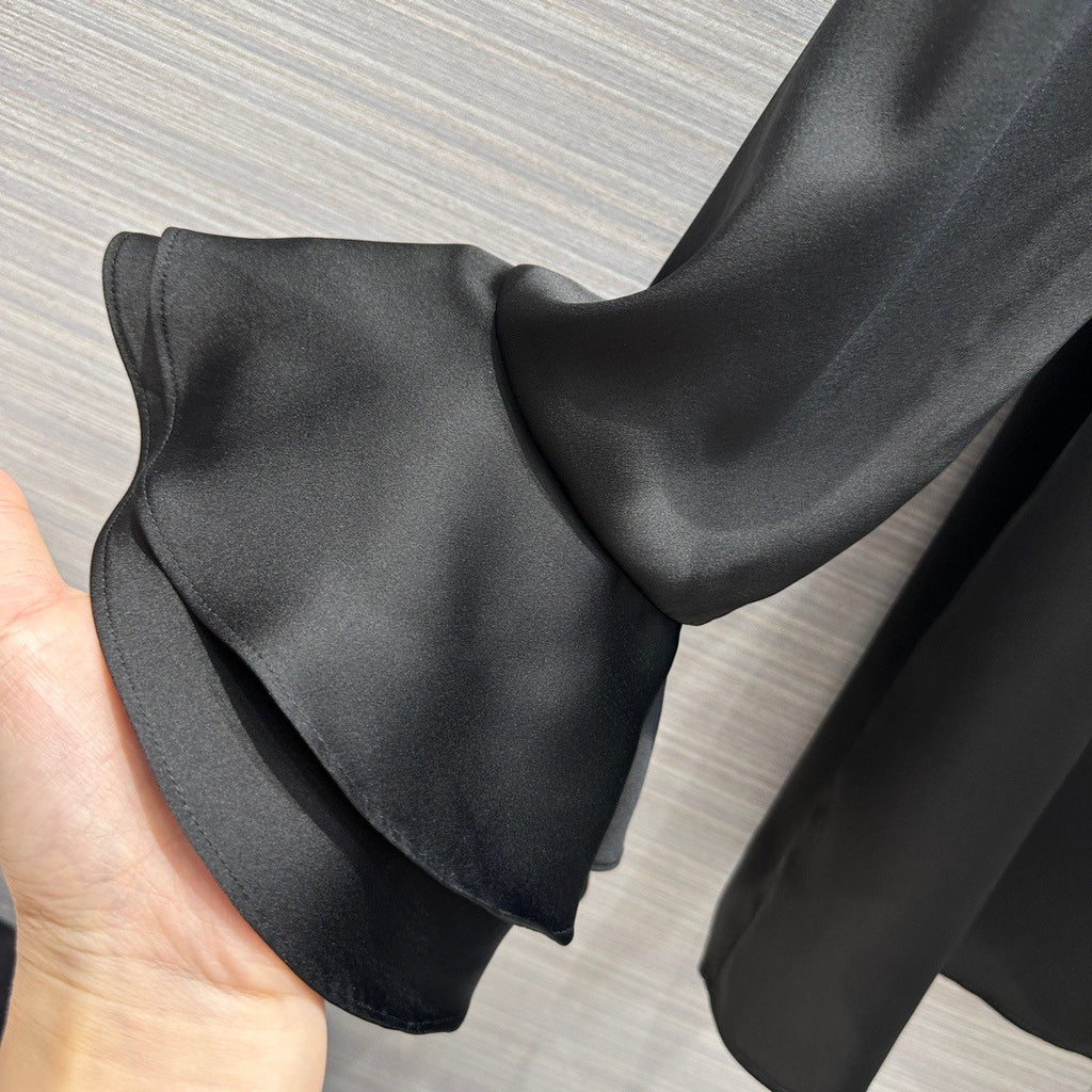 Chanel Cruise 2023 Silk BLOUSE Black