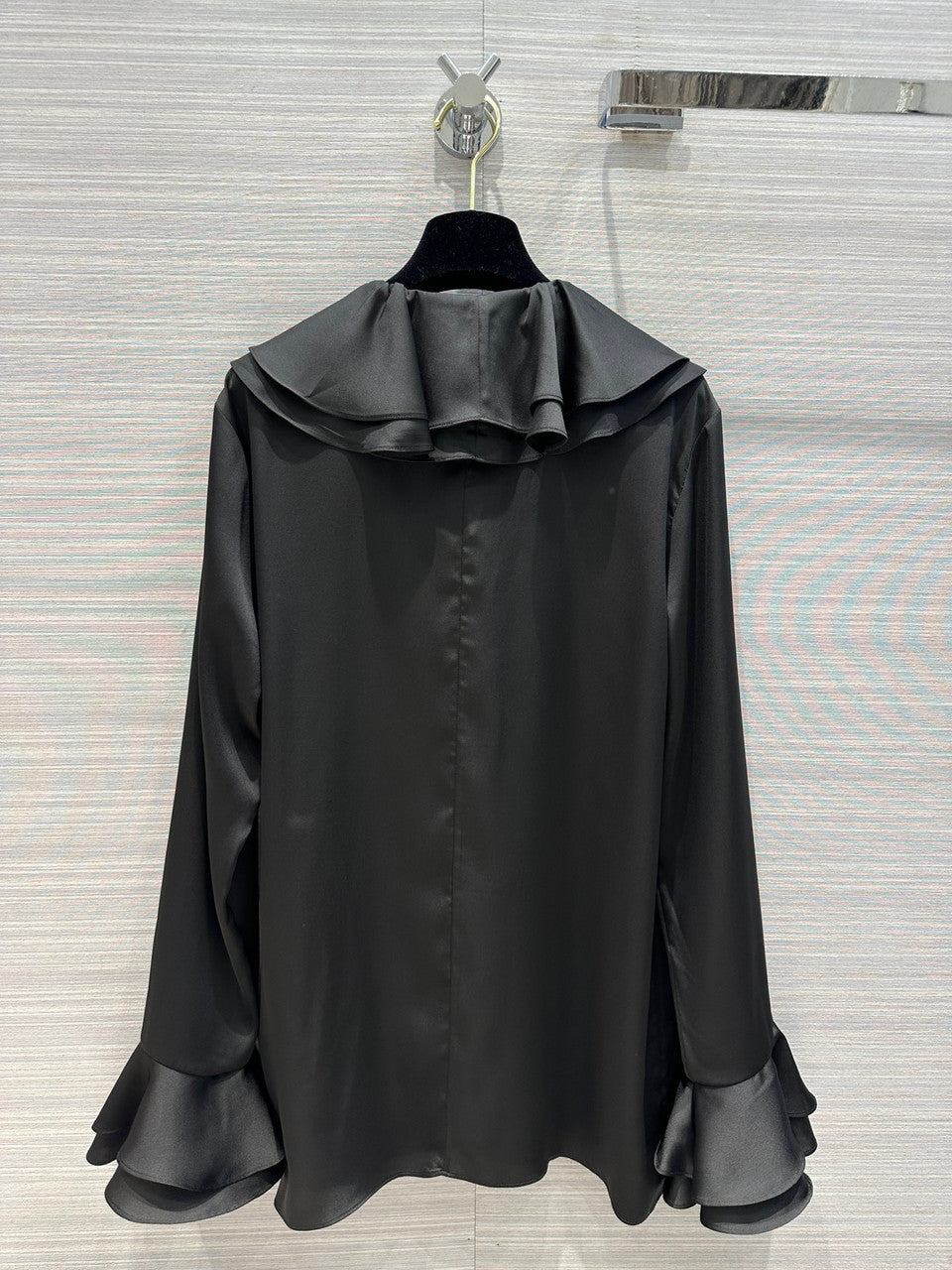 Chanel Cruise 2023 Silk BLOUSE Black
