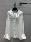 Chanel Cruise 2023 Silk BLOUSE White
