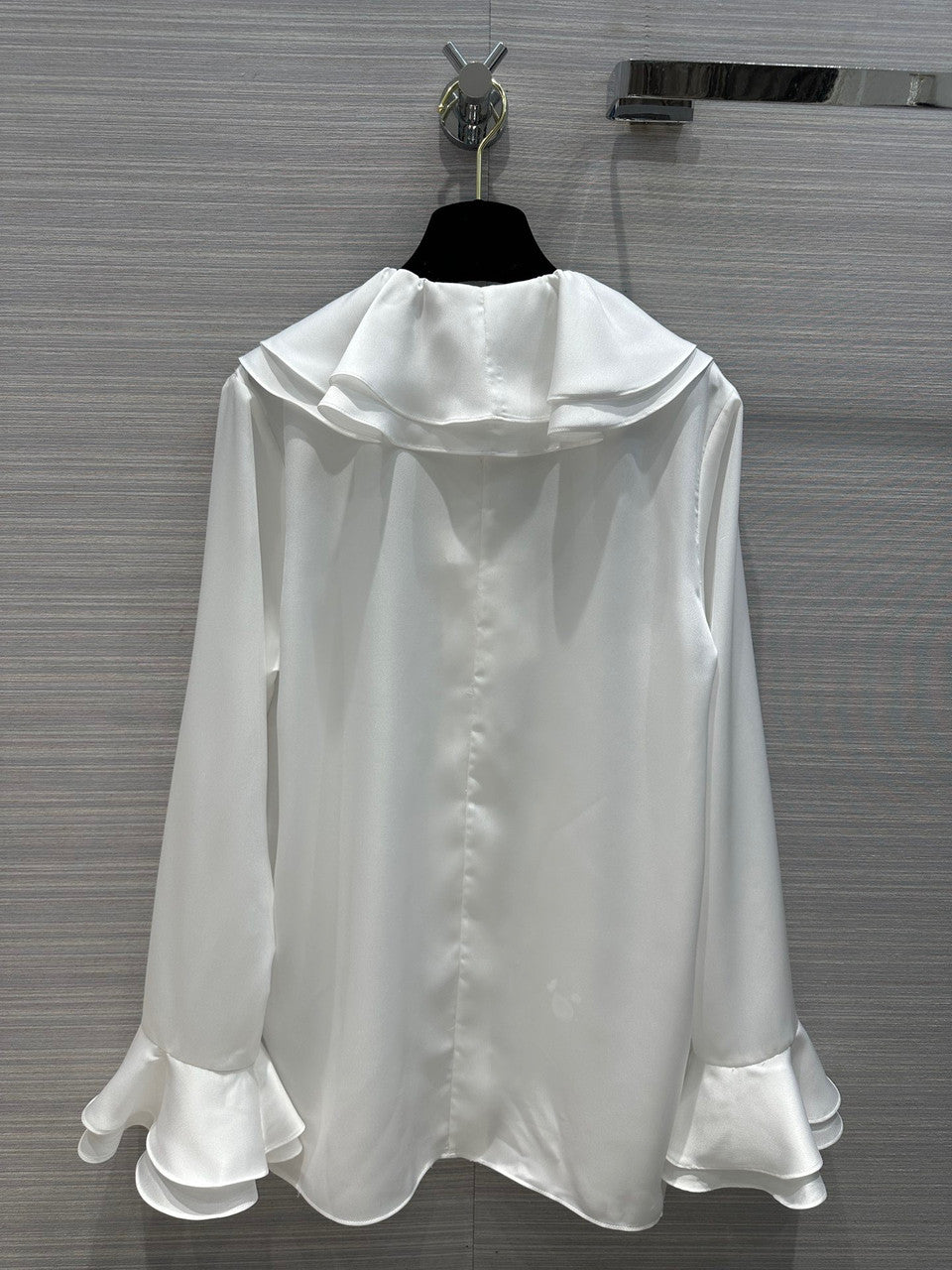 Chanel Cruise 2023 Silk BLOUSE White