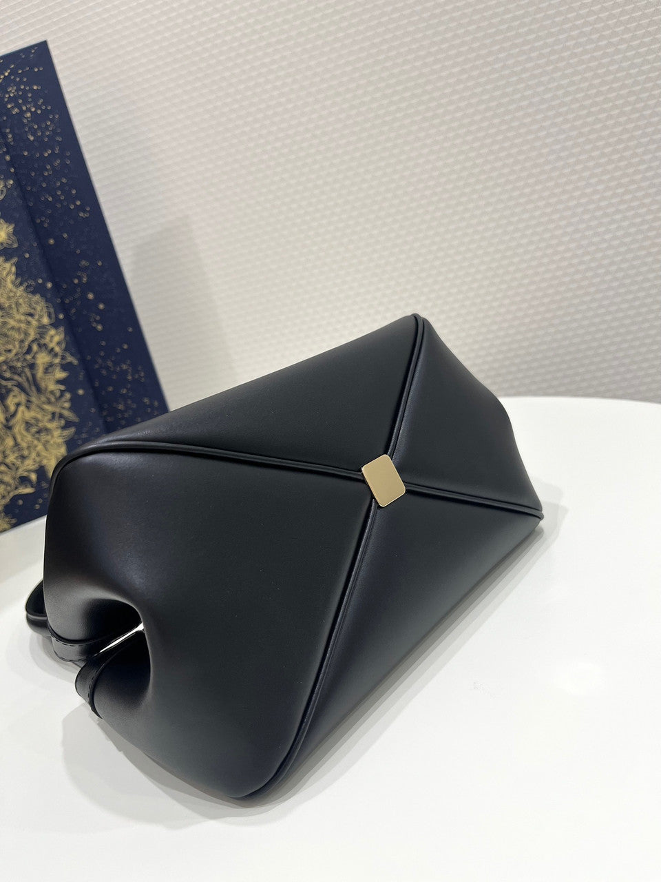 Christian Dior SMALL DIOR KEY BAG Black Box Calfskin