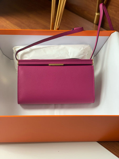 Hermes Clic-H 21 bag Magnolia  Evercolor calfskin  with Gold hardwares