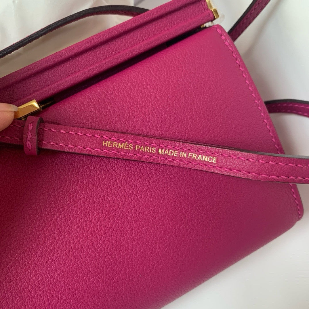 Hermes Clic-H 21 bag Magnolia  Evercolor calfskin  with Gold hardwares