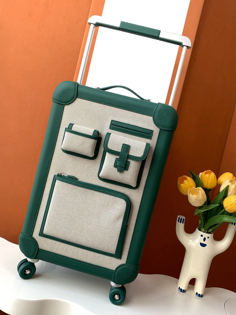 HERMES  Rolling Mobility Cargo Trolly Green Hermes