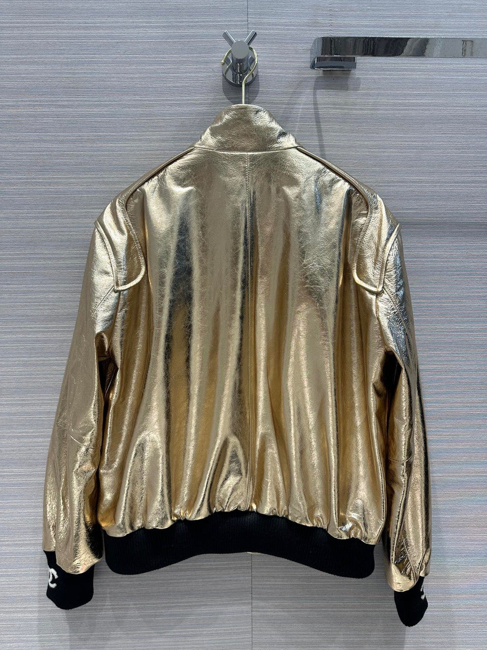 Chanel Metallic Calfskin BLOUSON GOLD