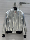 Chanel Metallic Calfskin BLOUSON SILVER