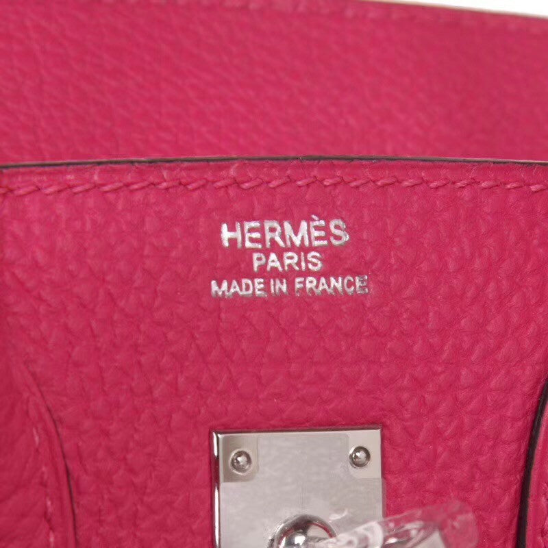 Hermès L3 Rose Purple Birkin 30 cm Togo Leather Palladium Hardware