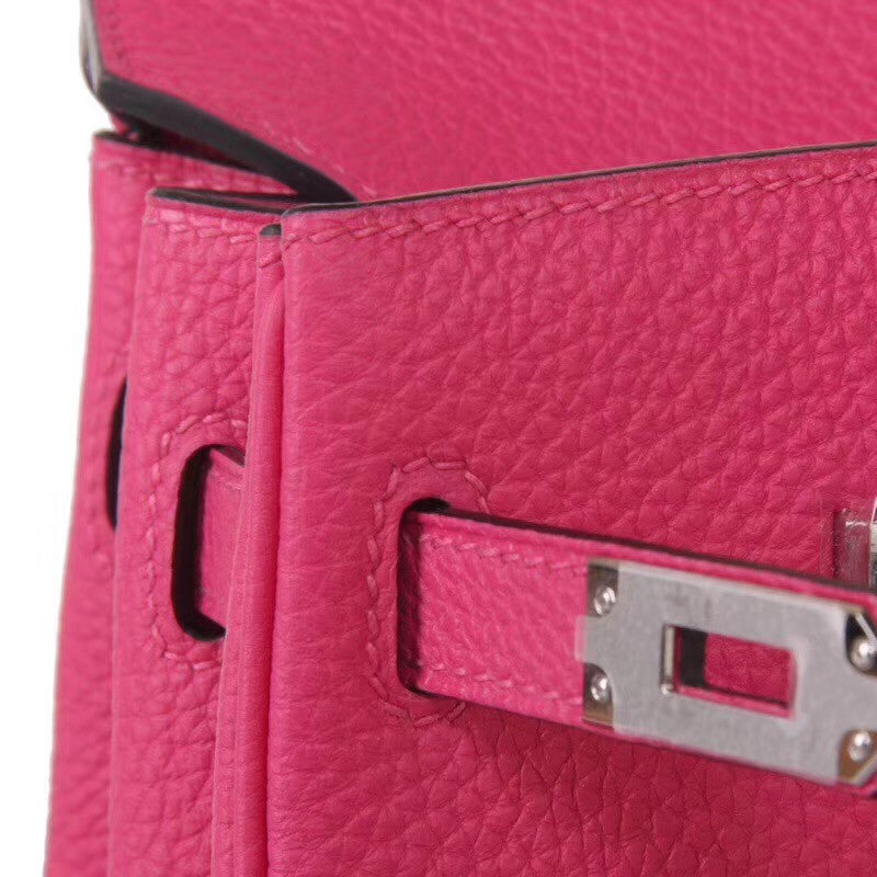Hermès L3 Rose Purple Birkin 30 cm Togo Leather Palladium Hardware