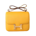 Hermes 9D Amber Constance Epsom leather 18cm Gold Hardware