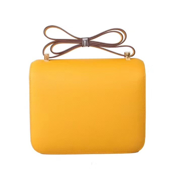 Hermes 9D Amber Constance Epsom leather 18cm Gold Hardware