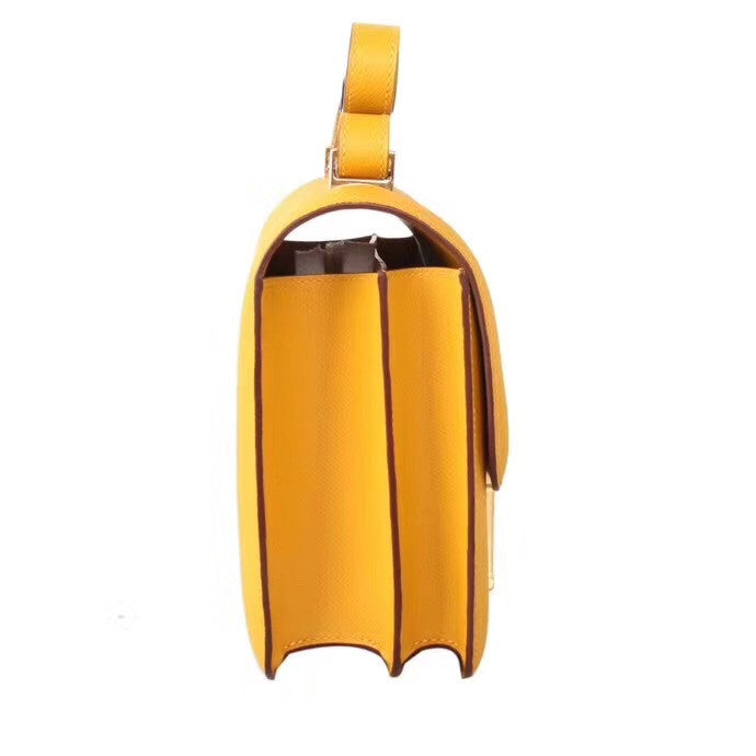 Hermes 9D Amber Constance Epsom leather 18cm Gold Hardware