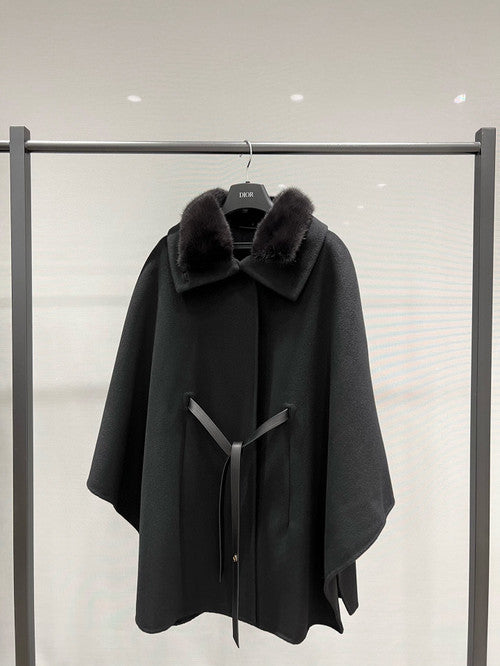 Denice Cape  Cashmere Black
