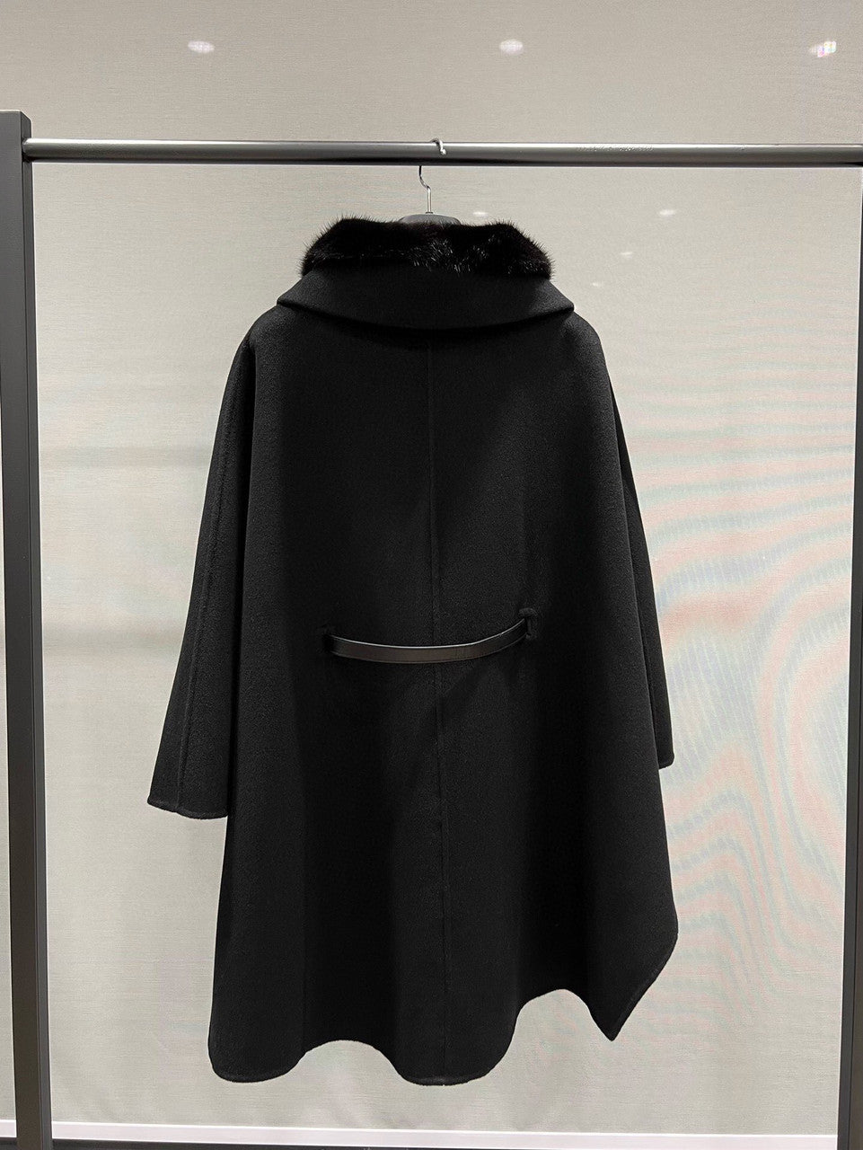 Denice Cape  Cashmere Black