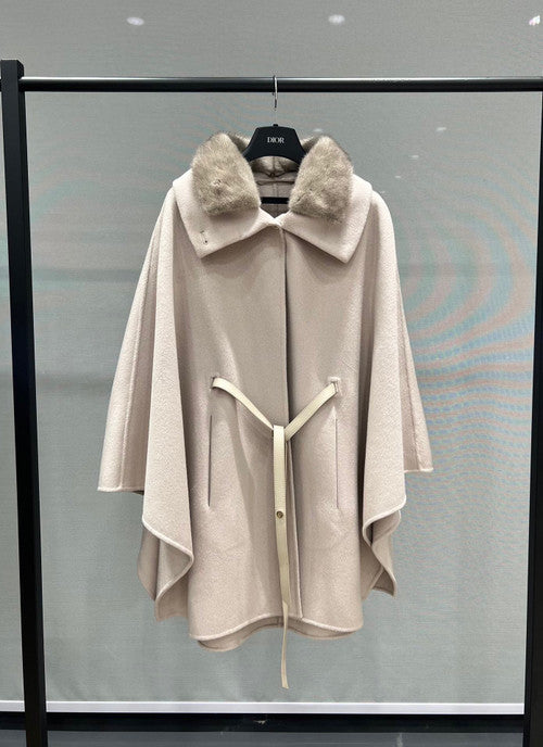 Denice Cape  Cashmere Ivory