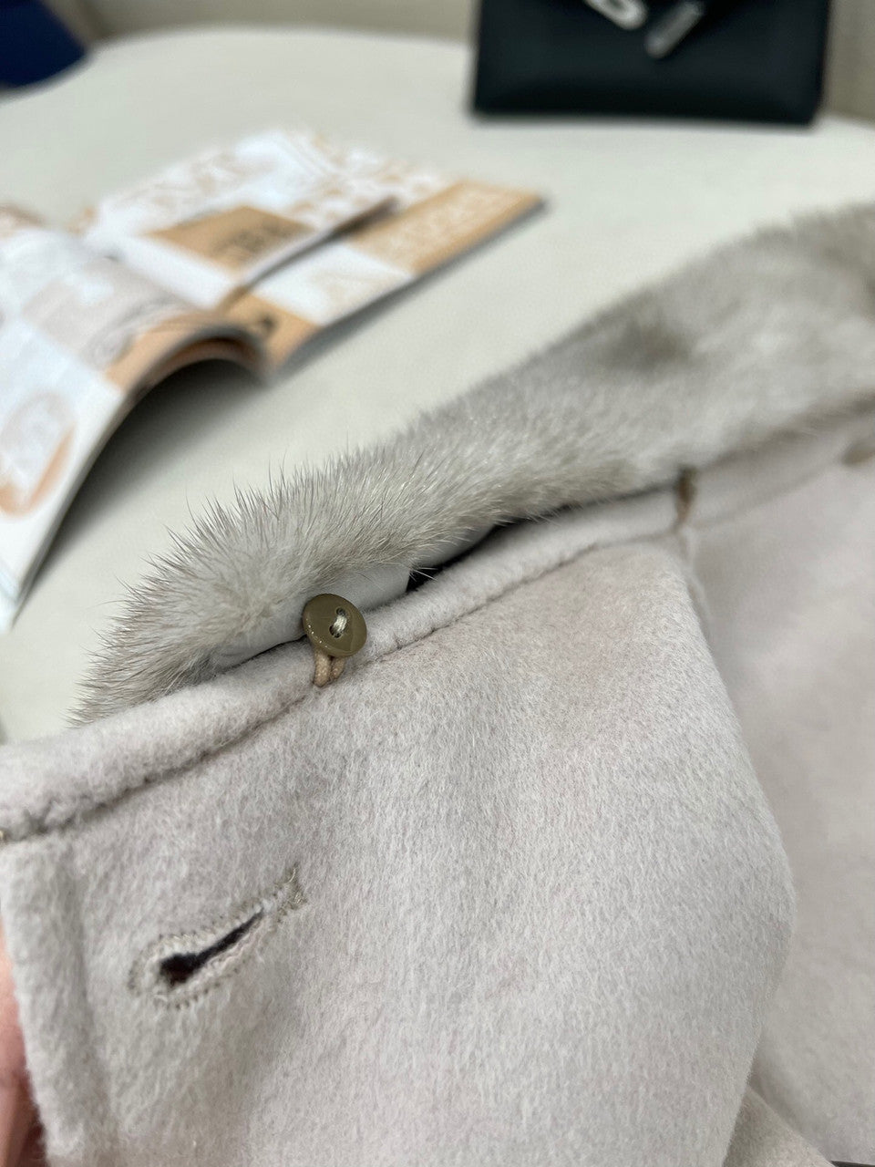 Denice Cape  Cashmere Ivory