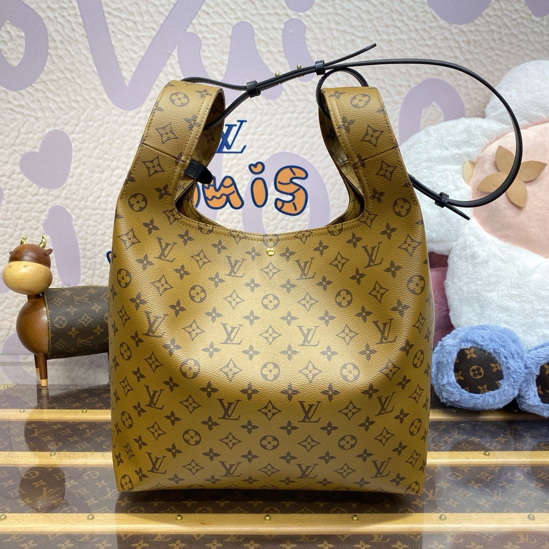 Louis Vuitton M46817 New Atlantis GM Bag Monogram reverse coated canvas