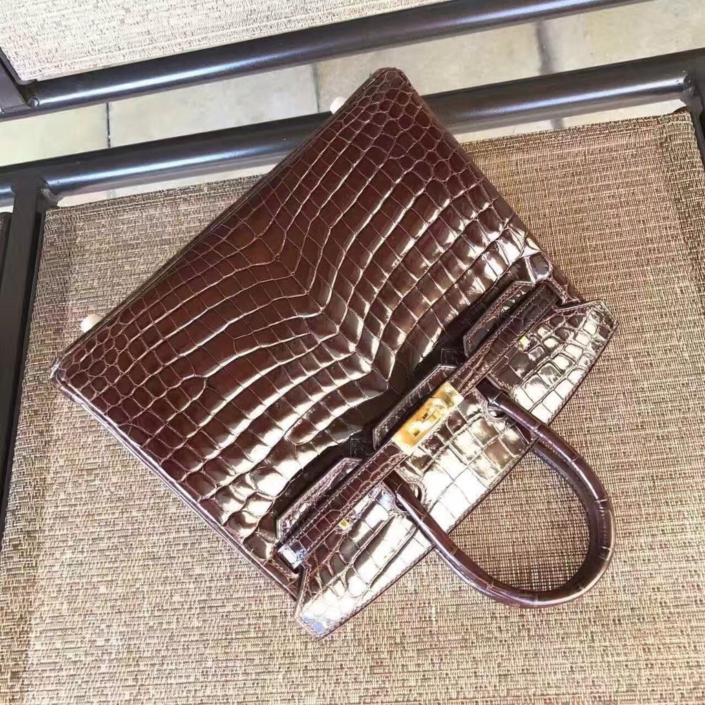 Hermes HAVANNE Birkin 30 in Niloticus Crocodile with Palladium hardware