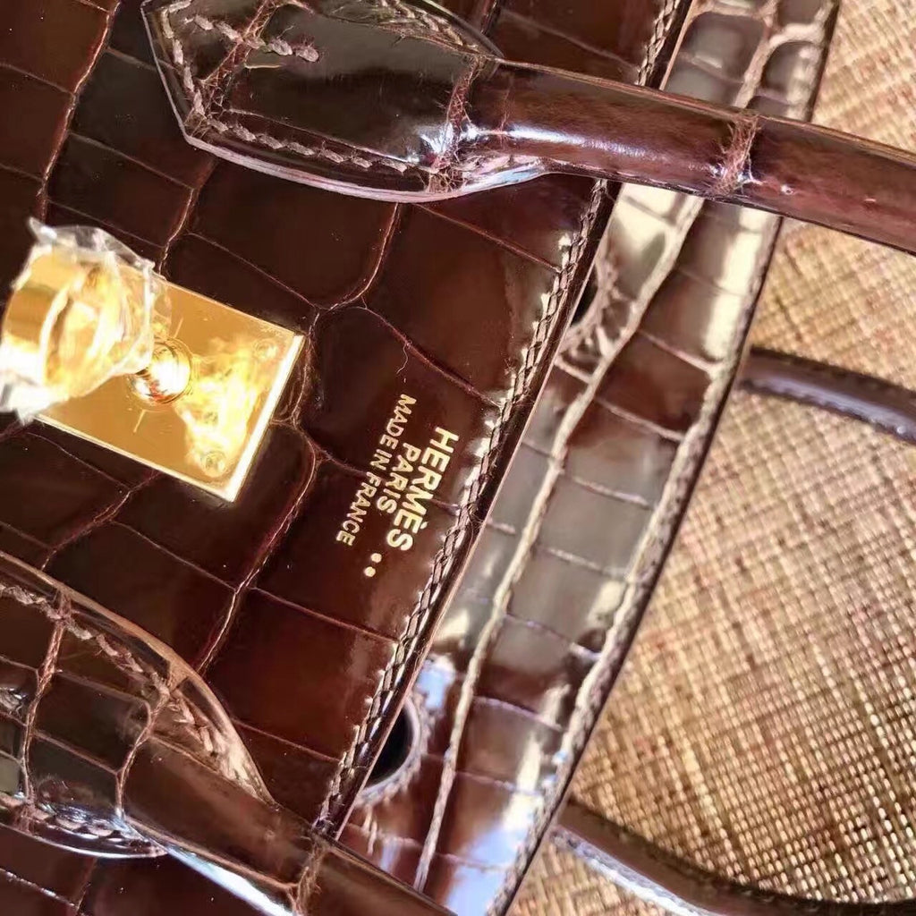 Hermes HAVANNE Birkin 30 in Niloticus Crocodile with Palladium hardware