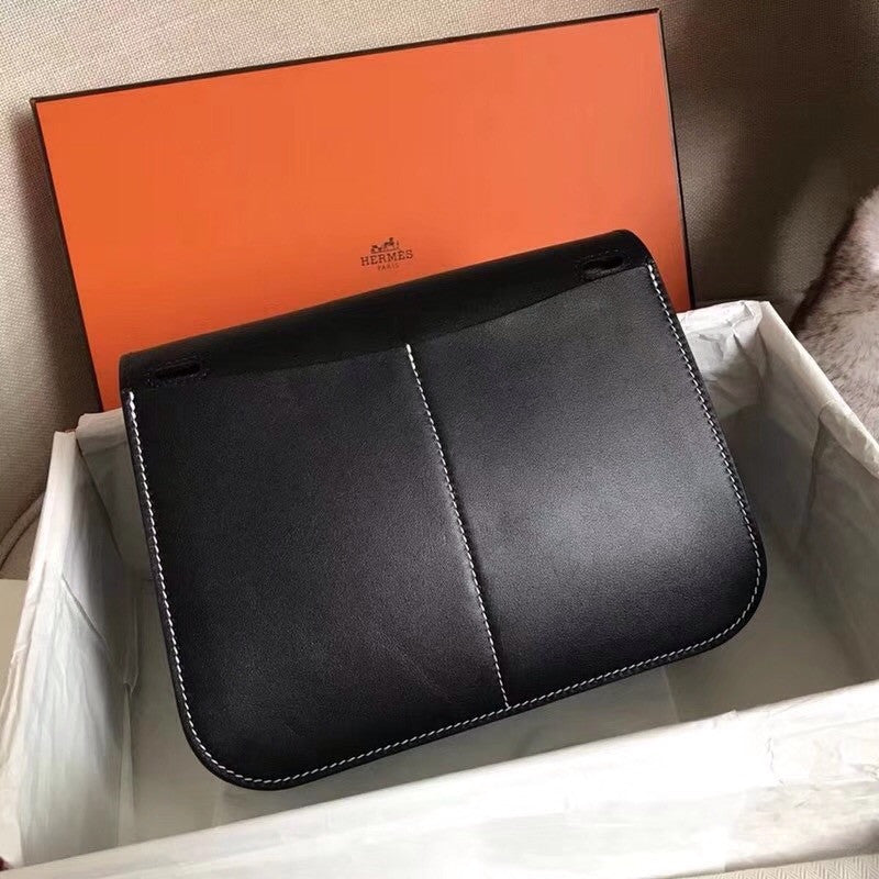 Hermes Black Halzan 31 bag