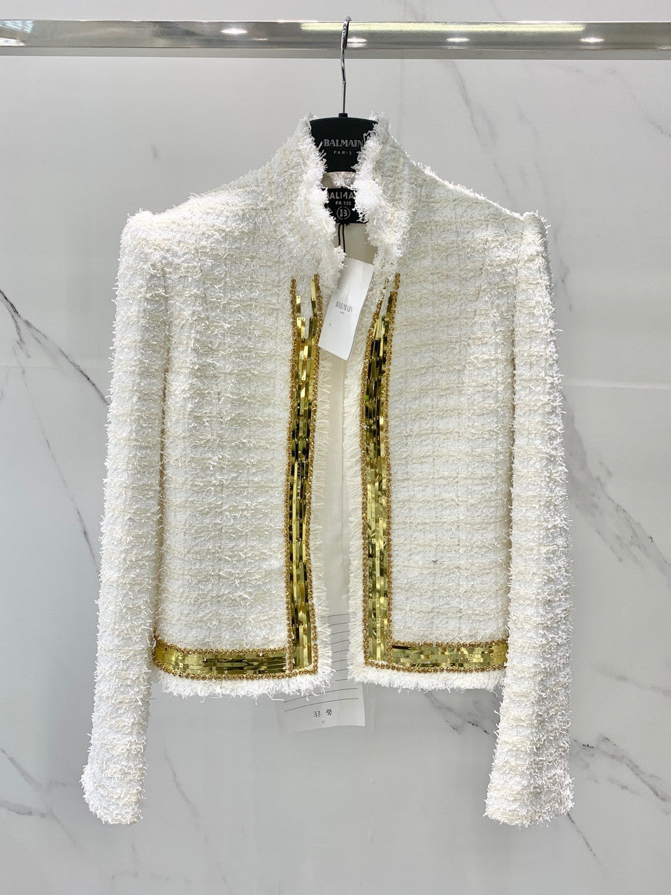 Balmain Embroidered tweed Jacket