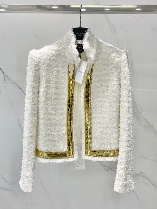 Balmain Embroidered tweed Jacket