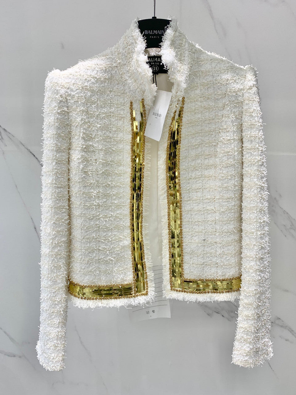 Balmain Embroidered tweed Jacket